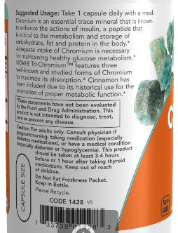 NOW Tri-Chromium 500mcg 90vc