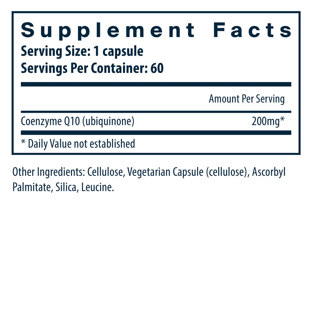 Vital Nutrients Coenzyme Q10 200mg 60vc