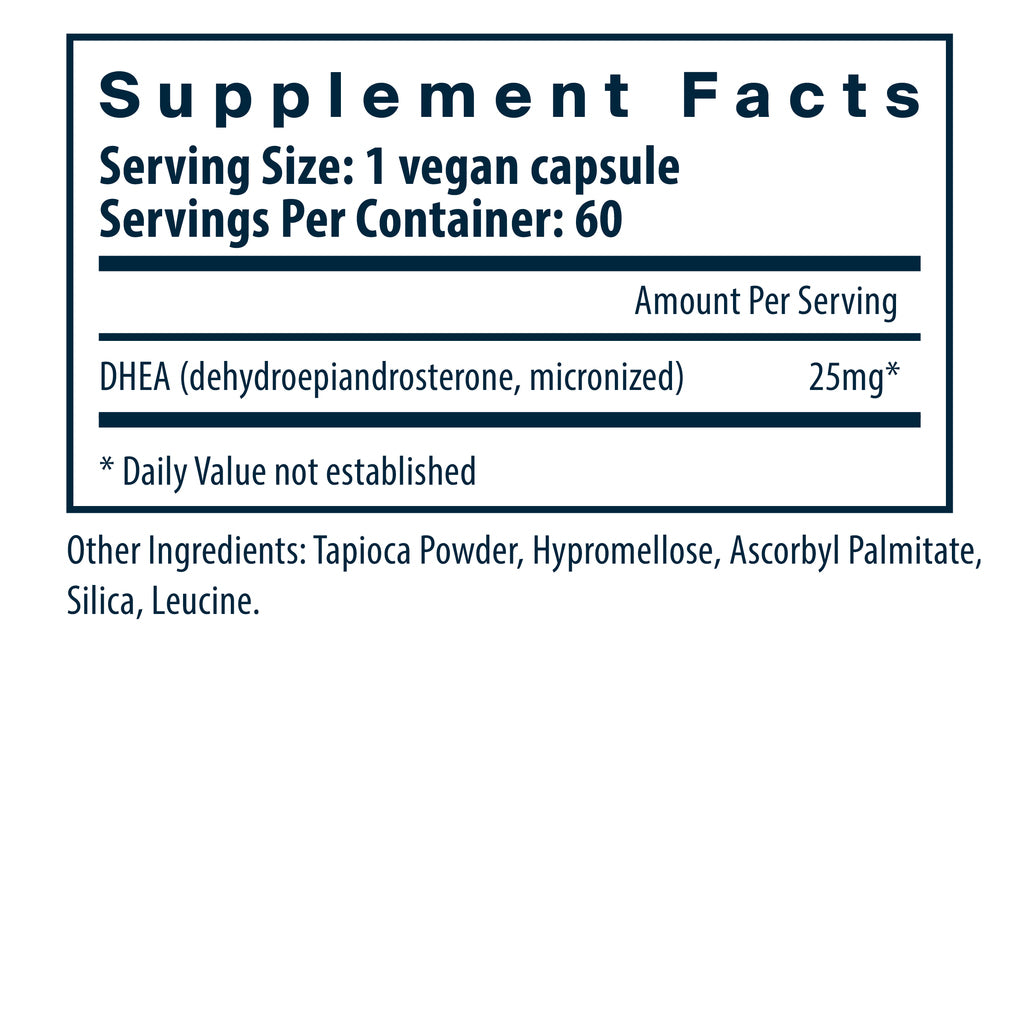 Vital Nutrients DHEA (Micronized) 25mg 60vc