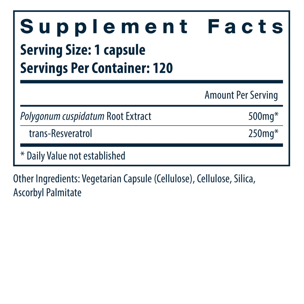 Vital Nutrients Resveratrol 500mg 60vc