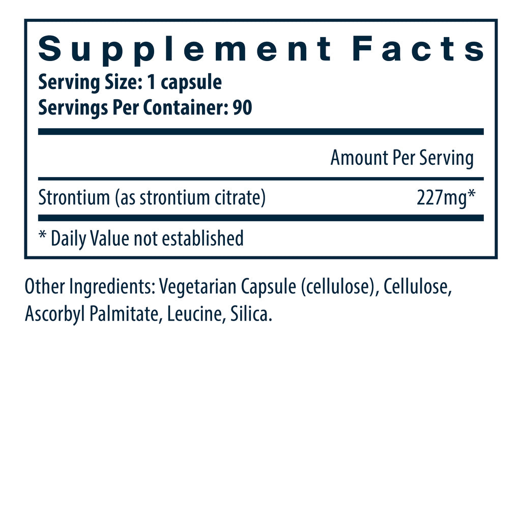 Vital Nutrients Strontium (citrate) 227mg 90 vegan caps