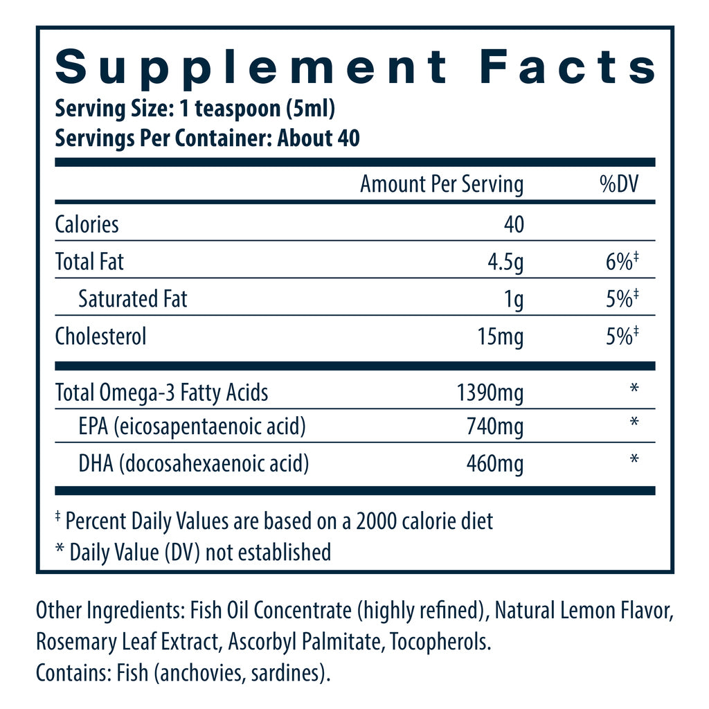 Vital Nutrients Ultra Pure Fish Oil 2600 8oz