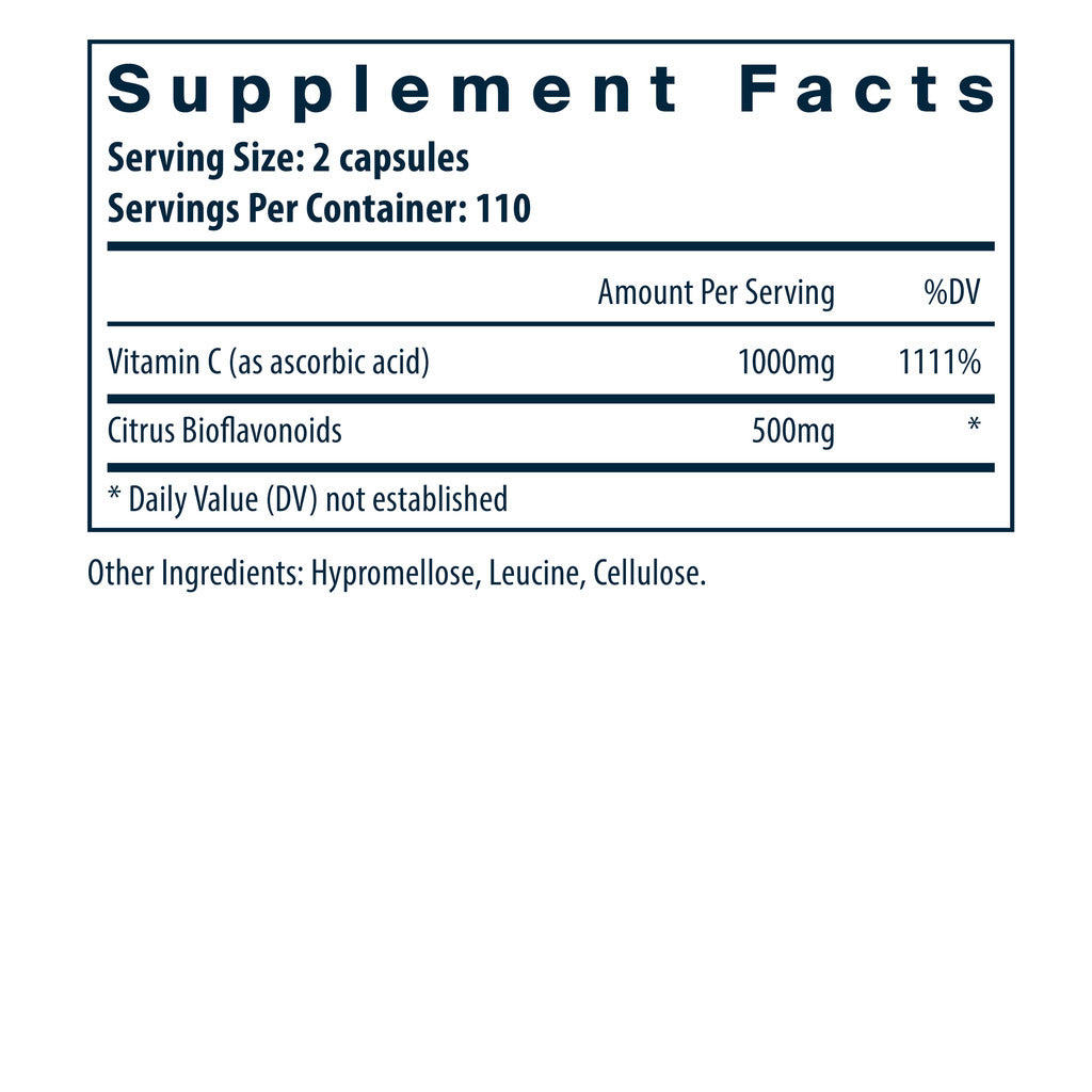 Vital Nutrients Vitamin C with Bioflavonoids 220c