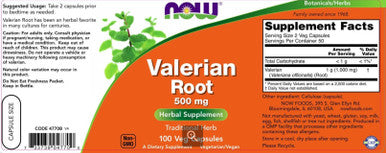 NOW Valerian Root 500mg 250vc