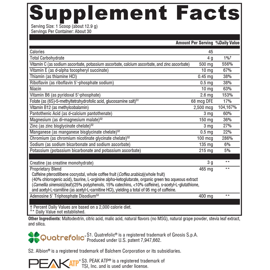 Xymogen ATP Ignite Workout Mixed Berry Powder-30 servings