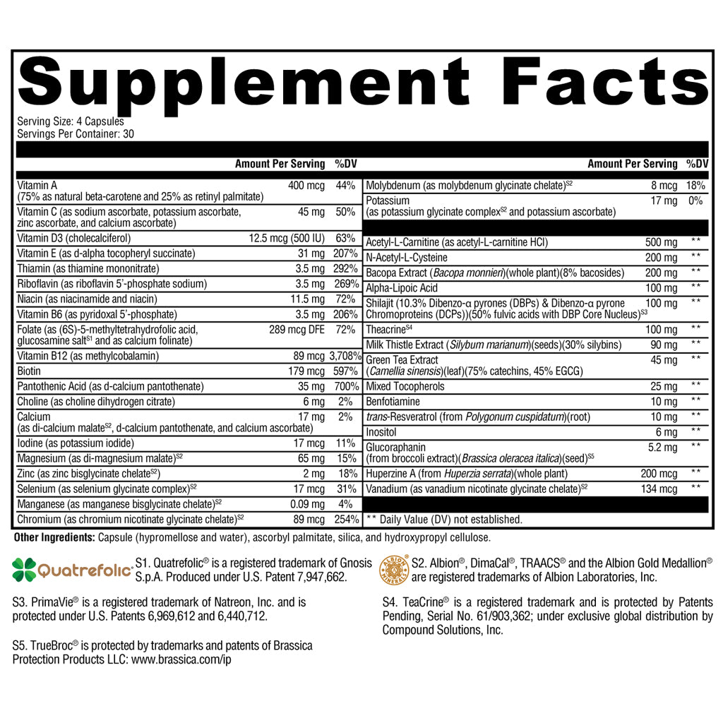 Xymogen ActivNutrients Performance 120c