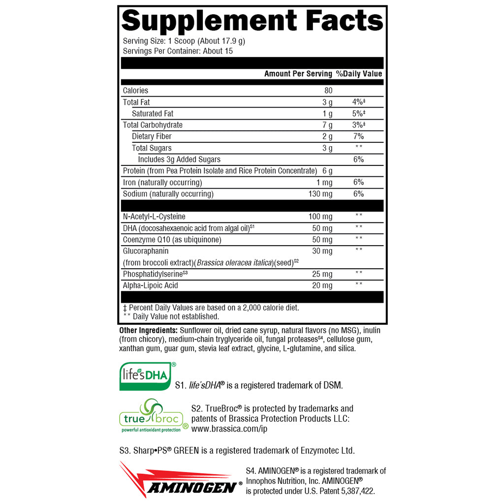 Xymogen BrainSustain for Kids Vanilla Delight 15 servings