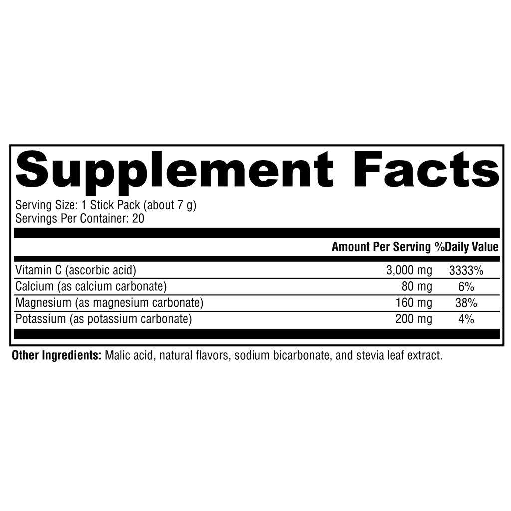 Xymogen Buffered C Powder 20 stick packs