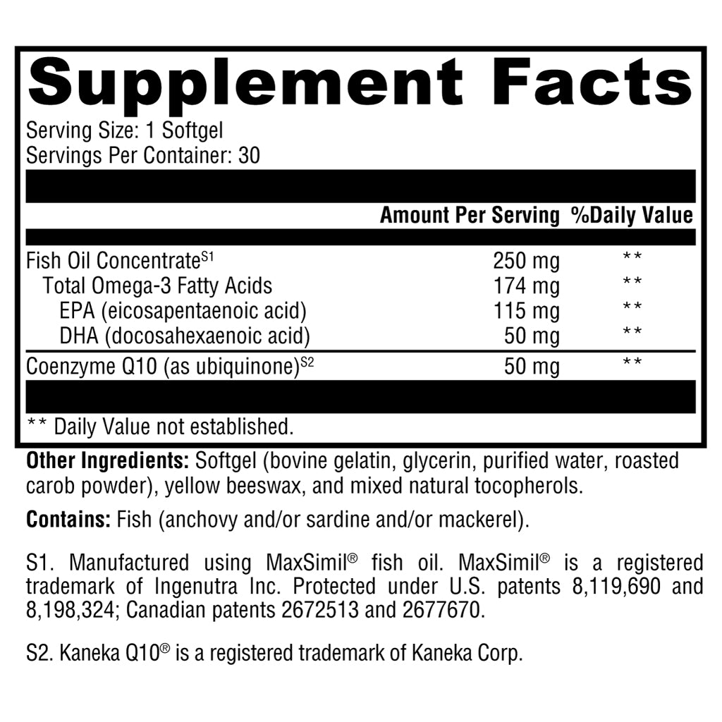 Xymogen CoQmax Omega 50 mg 30c