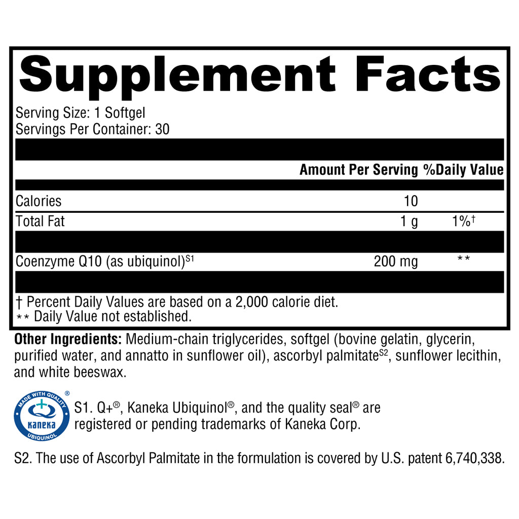 Xymogen CoQmax Ubiquinol 200 mg 30sg
