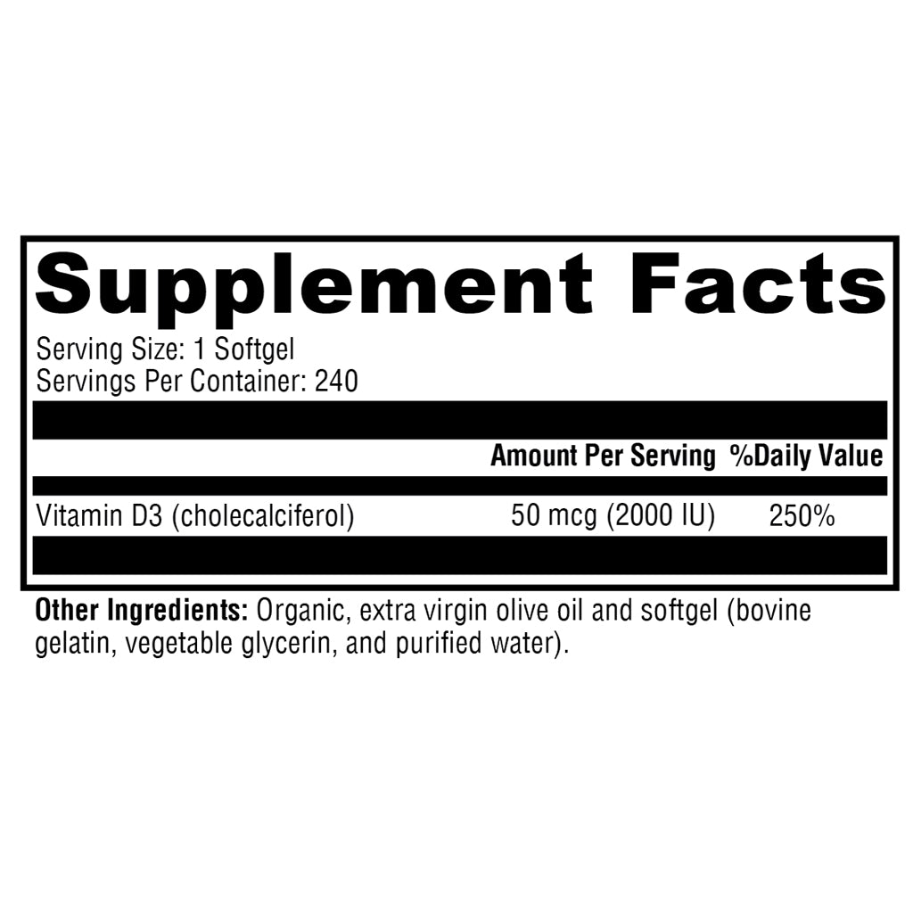 Xymogen D3 2000 240sg