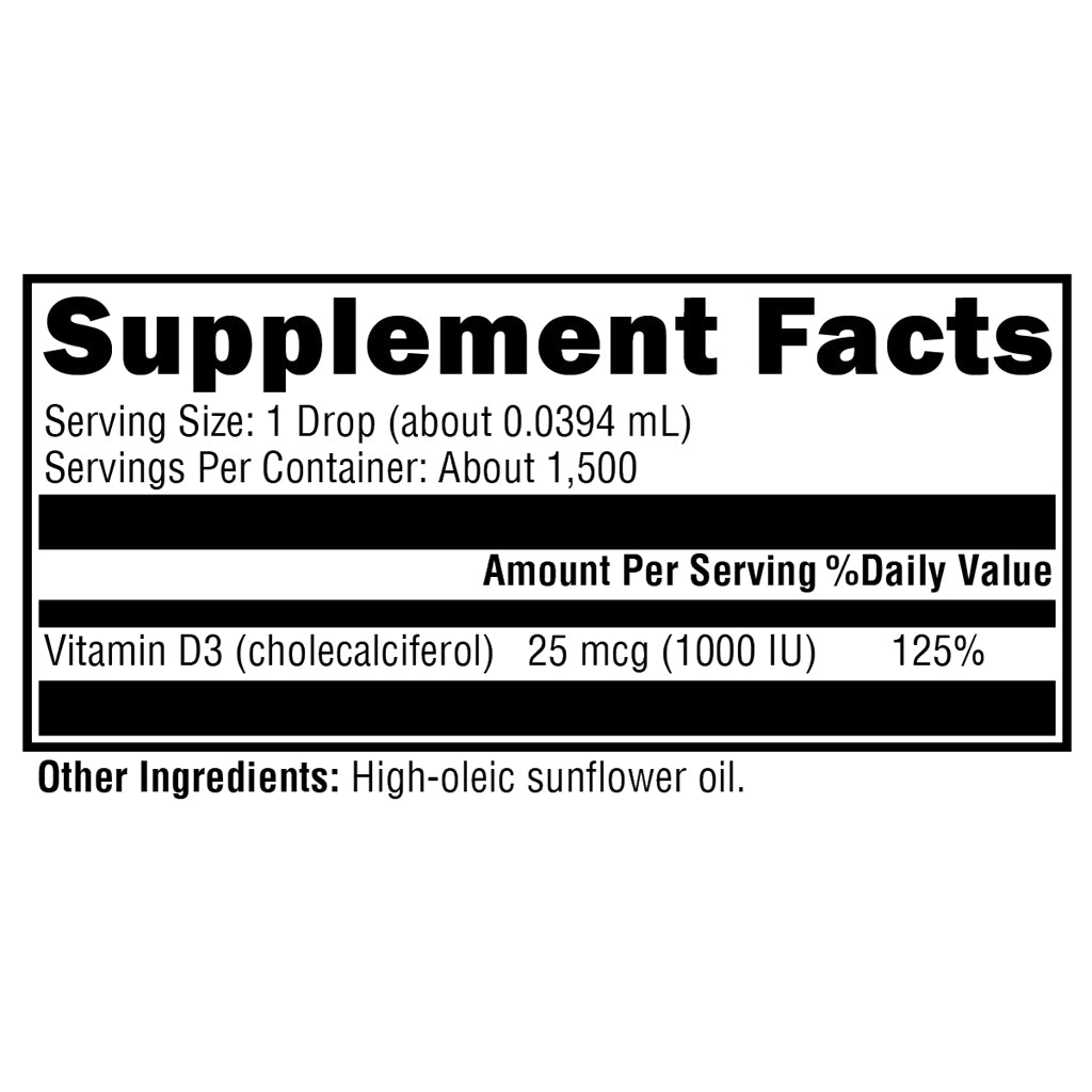 Xymogen D3 Liquid 2 oz.