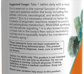 NOW Zinc Gluconate 50mg 250t