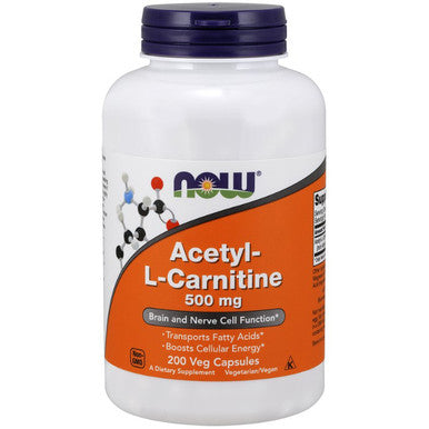 NOW Acetyl-L-Carnitine 500 mg 200vc