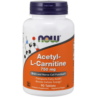 NOW Acetyl-L-Carnitine 750 mg 90t