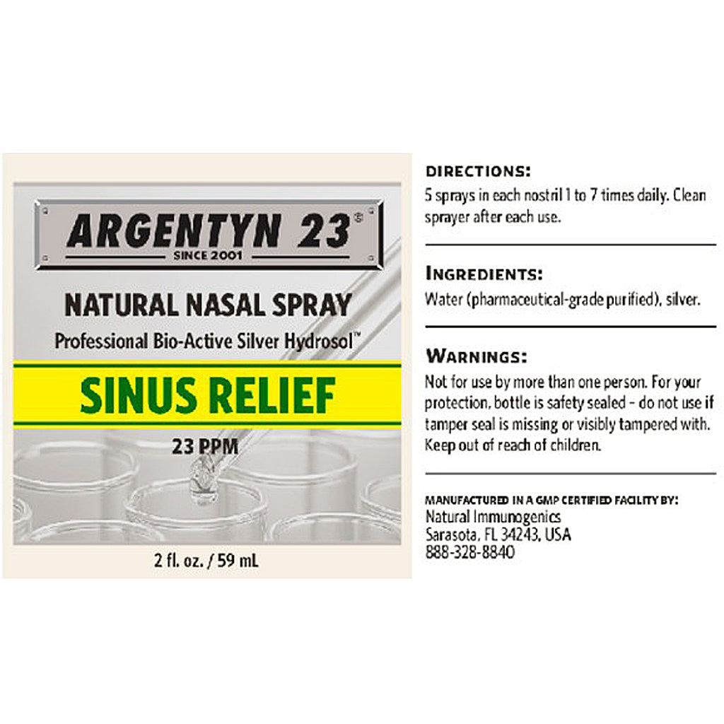Argentyn 23 Sinus Relief Nasal Spray (59mL) 2oz
