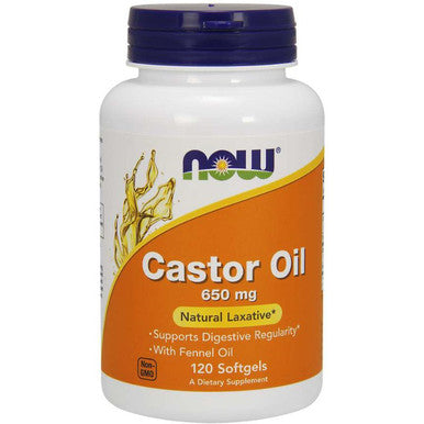 NOW Castor Oil 650 mg 120sg