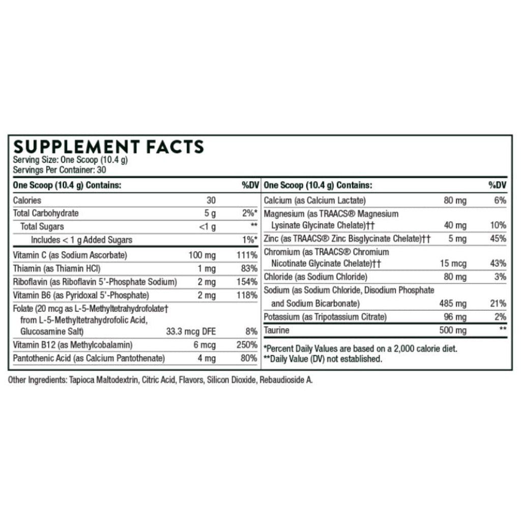 Thorne Catalyte Lemon Lime 9.52oz (270g)
