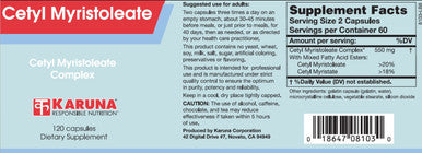 Karuna Cetyl Myristoleate 120c