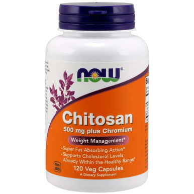 NOW Chitosan 500mg Plus Chromium 120vc