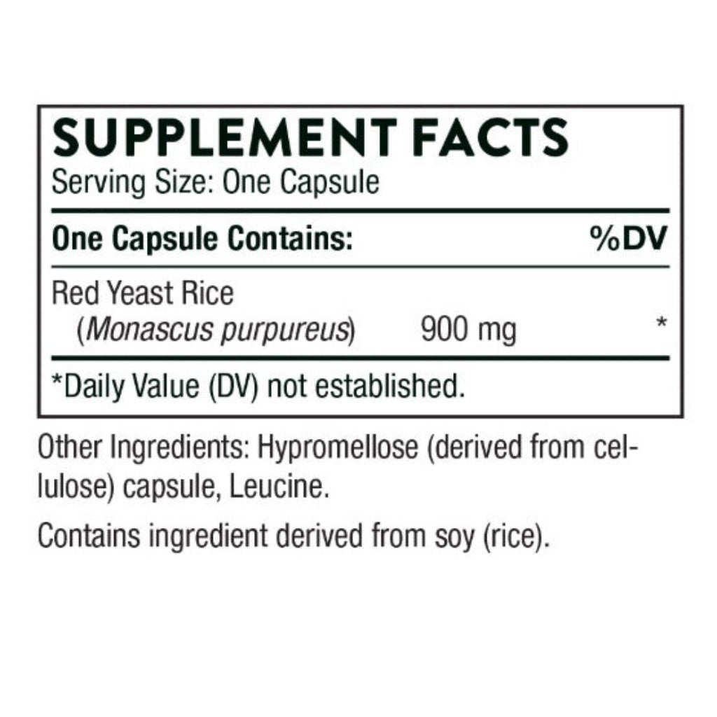 Thorne Red Yeast Rice 900mg 120c