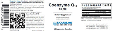Douglas Laboratories Coenzyme Q10 60mg 60vc