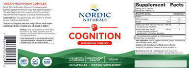 Nordic Naturals Cognition Mushroom Complex 60c