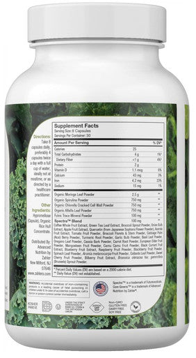 Advanced Nutrition by Zahler Core Greens 240c