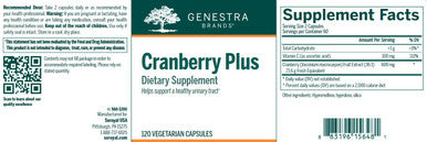 Genestra Cranberry Plus 120vc