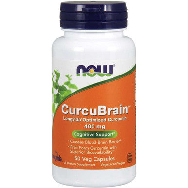 NOW CurcuBrain 400mg 50vc