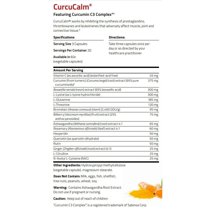 NuMedica CurcuCalm 60c