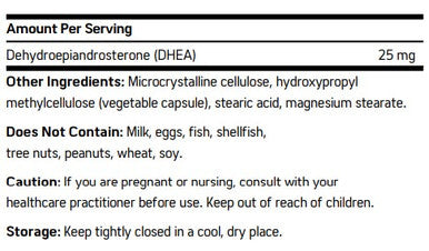 NuMedica DHEA 25mg 90c