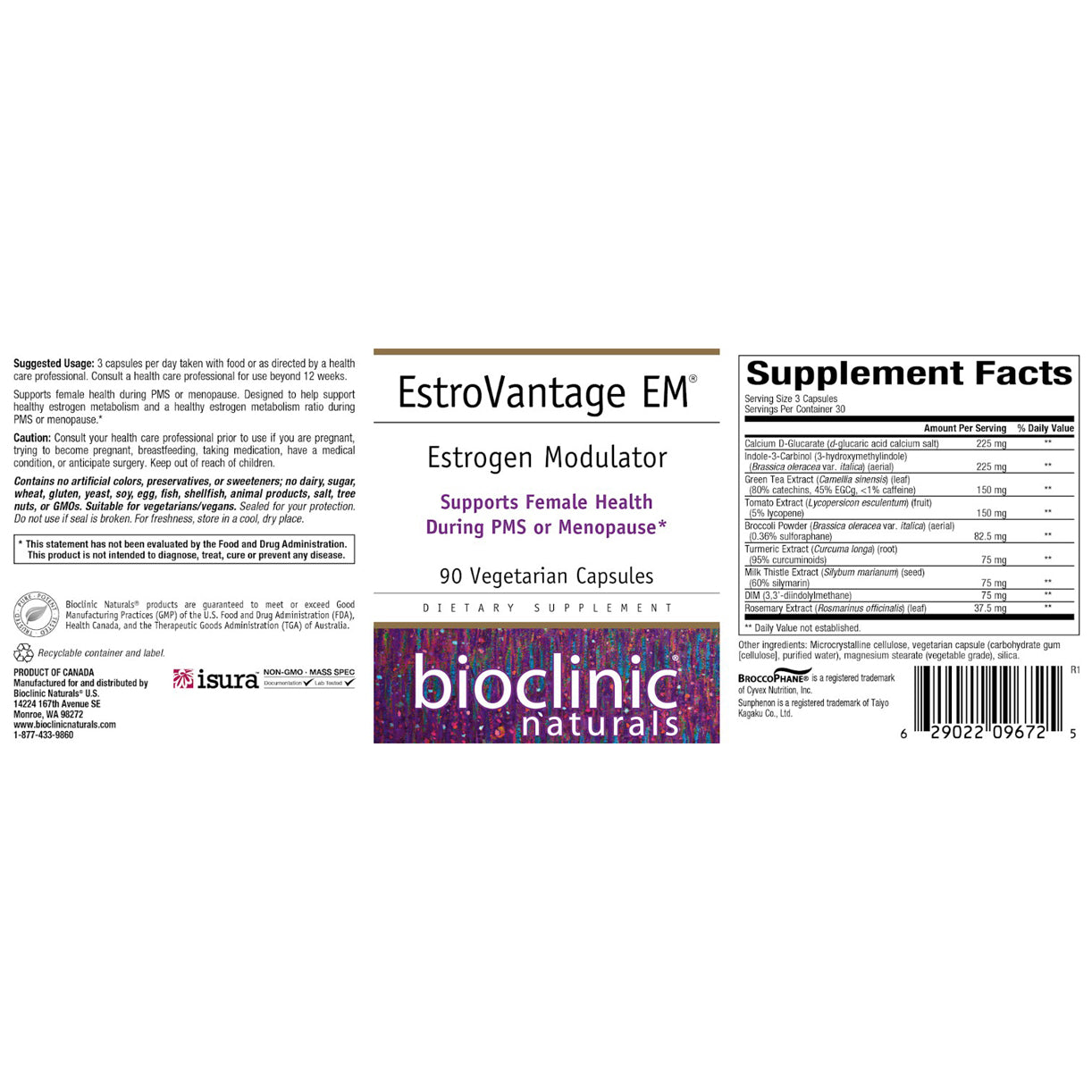 Bioclinic Naturals EstroVantage EM 90vc