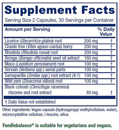 Vitanica FemRebalance 60 vegan capsules