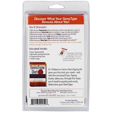 D'Adamo Personalized Nutrition Home GenoType Testing Kit