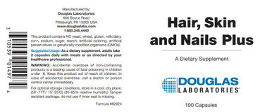 Douglas Laboratories Hair, Skin and Nails Plus Formula 100c