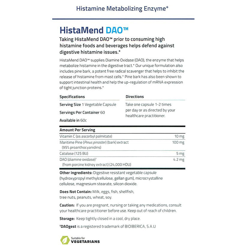 NuMedica HistaMend DAO 60vc