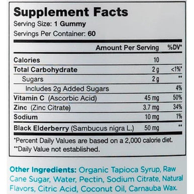 Advanced Nutrition by Zahler Immunity 60 gummies