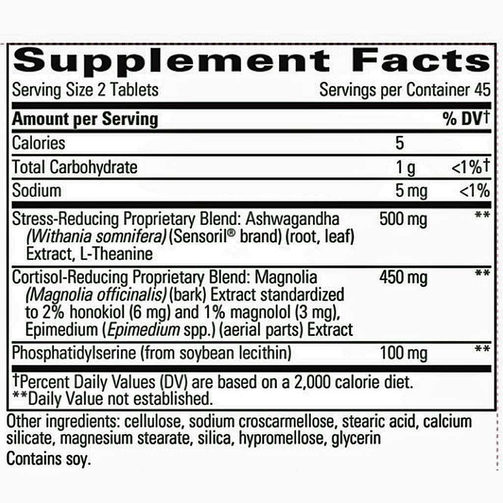 A close-up of a black-and-white Supplement Facts label showing nutrition facts and ingredient details for a dietary supplement.