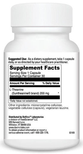 DaVinci Laboratories L-Theanine 200 30c