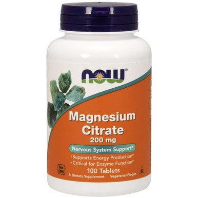 NOW Magnesium Citrate 200mg 100t