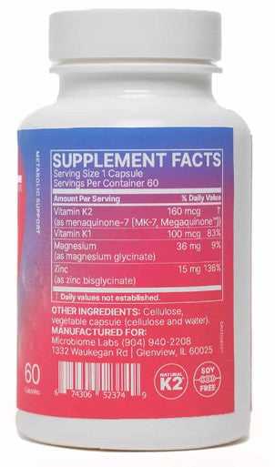 Microbiome Labs MegaQuinone (w/K2-7) 60c