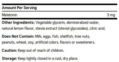 NuMedica Melatonin Liquid 2 oz