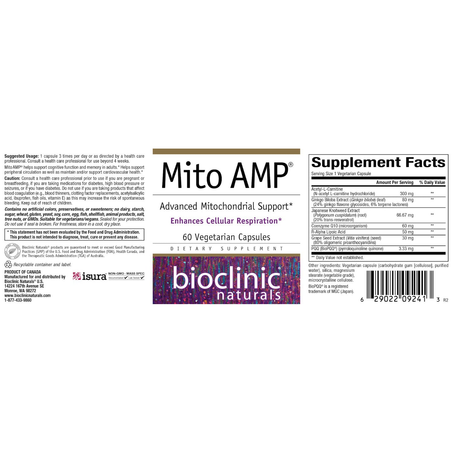 Bioclinic Naturals Mito AMP 60vc
