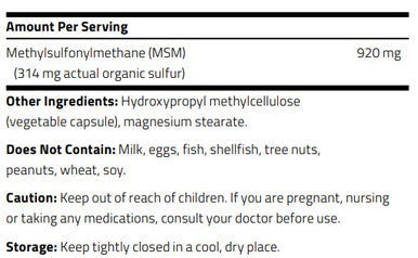 NuMedica MSM 920 120c