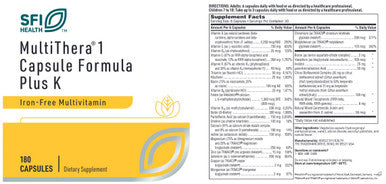 SFI Health Multithera 1 Capsule Formula Plus K 180c