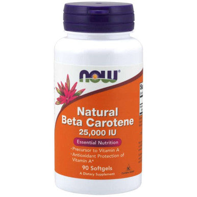 NOW Natural Beta Carotene 25,000 IU 90sg