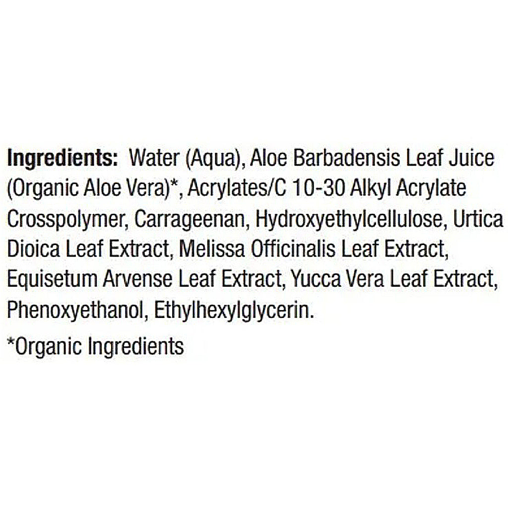 List of ingredients on a white background