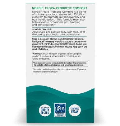 Nordic Naturals Nordic Flora Probiotic Comfort 30c unflavored