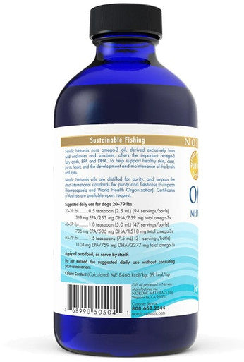 Nordic Naturals Omega-3 Pet 8 oz. Medium to Large Breed Dogs